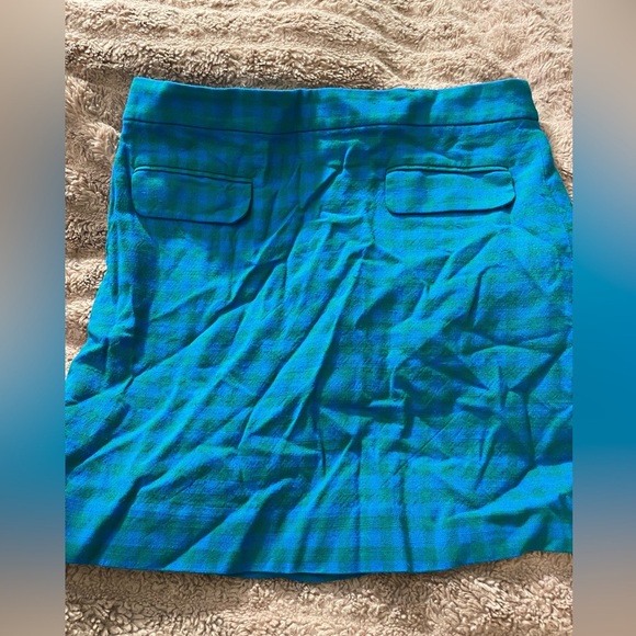 J. Crew Dresses & Skirts - EUC J. Crew Blue and Green Plaid Business Casual Skirt